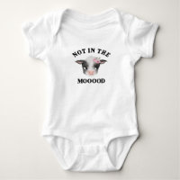 Vaca No En El Chica De Madera Baby Bodysuit
