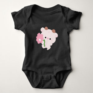 Body Para Bebé Vaca Romántica Adorable