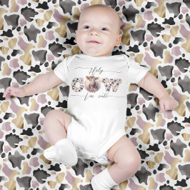 Body Para Bebé Vaca Santa Soy Cute Pink Baby Bodysuit