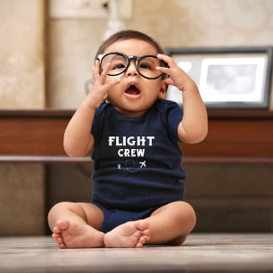 Body Para Bebé Vacaciones de vuelo tripulación avión volando mode