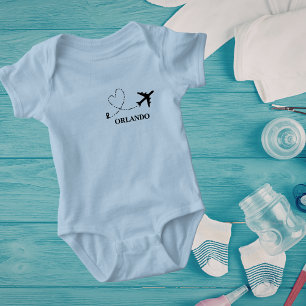 Body Para Bebé Vacaciones Familiares Avión y Ubicación de Viaje P