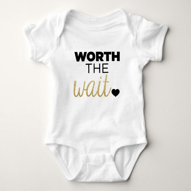 Body Para Bebé Vale La Pena Esperar. (Anverso)