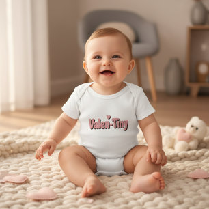 Body Para Bebé Valen-Tiny Traje de San Valentín Divertido y Lindo