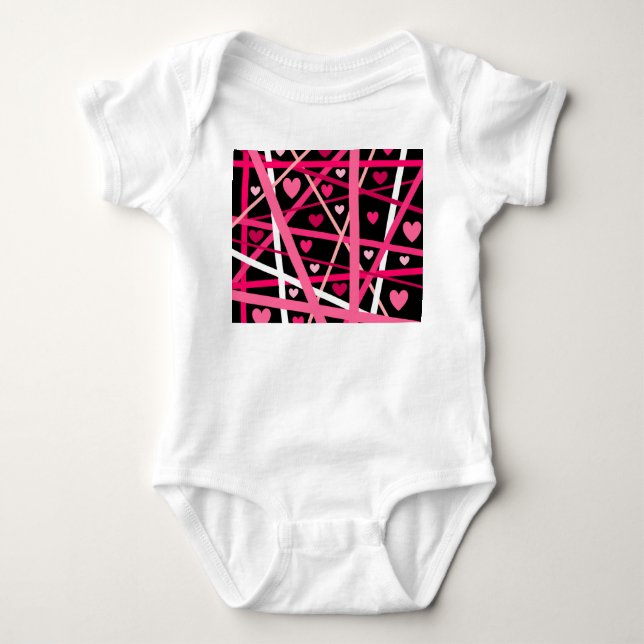 Body Para Bebé Valentine T-Shirt (Anverso)