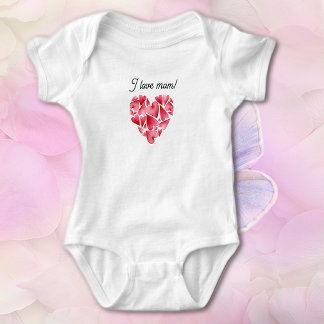Body Para Bebé Valentine's Loving Hearts Baby T-Shirt