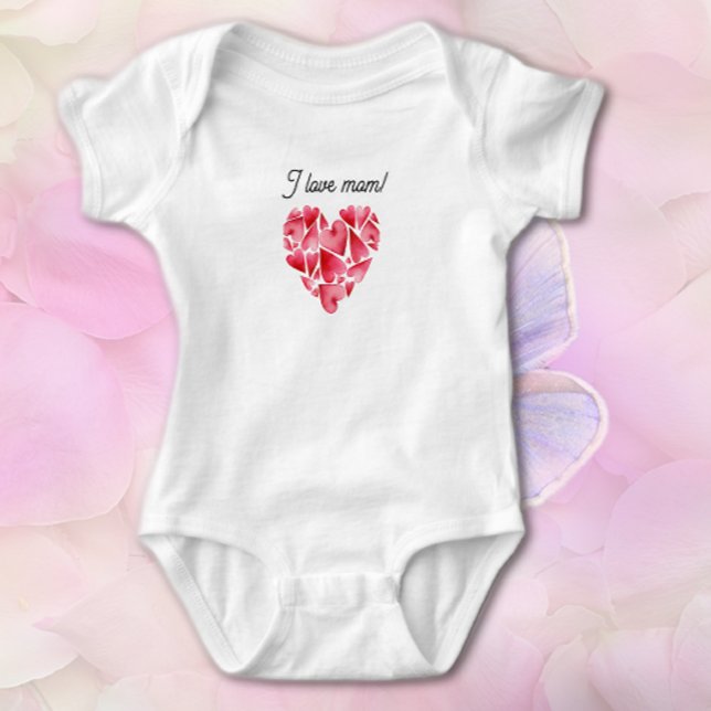 Body Para Bebé Valentine's Loving Hearts Baby T-Shirt (Subido por el creador)