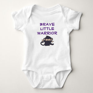Body Para Bebé Valiente guerrero gracioso Personalizado Ninja Mon