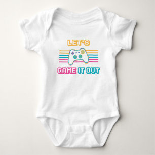 Body Para Bebé Vamos a jugarlo - Estilo retro