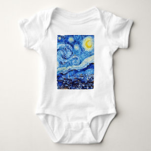 Body Para Bebé Van Gogh - La noche estrellada - Publicación de N