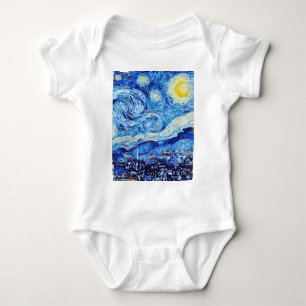 Body Para Bebé Van Gogh - La noche estrellada - Publicación de Na