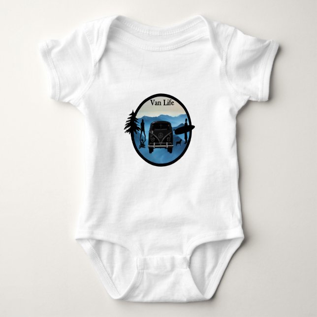 Body Para Bebé Van Life adventures (Anverso)
