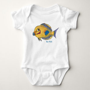 Body Para Bebé Van los pescados del dibujo animado de los
