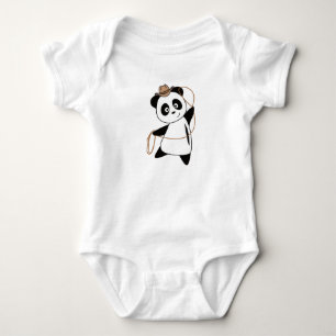 Body Para Bebé Vaquero Panda Occidental Animales Lindos Para Niño