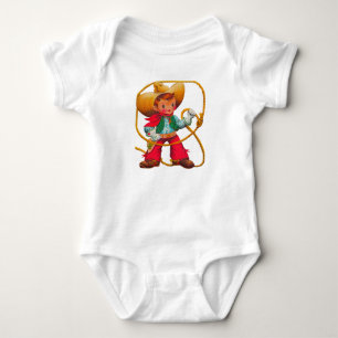 Body Para Bebé Vaquero Retro Chico Niño Lindo Occidental