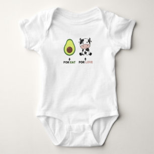 Body Para Bebé Vegan Animal Lover Vegan Aguacate