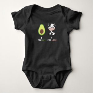 Body Para Bebé Vegan Animal Lover Vegan Aguacate