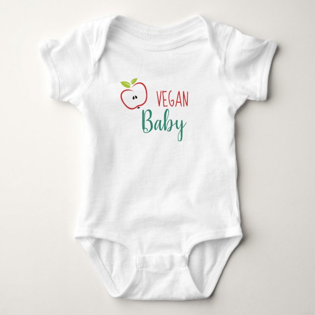 Body Para Bebé Vegan Baby Cute Apple (Anverso)