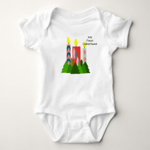Body Para Bebé Velas navidades