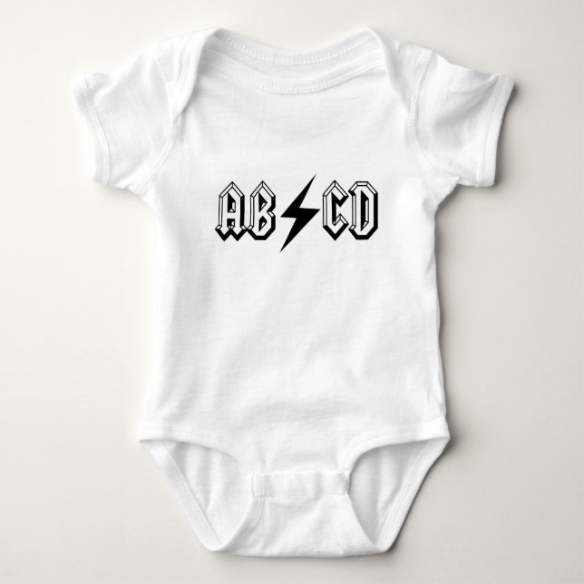 Body Para Bebé VENTA! Rock Classic Baby Bodysuit (Anverso)
