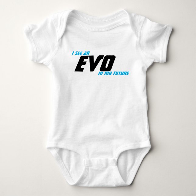 Body Para Bebé Veo un EVO en mi futuro (Anverso)