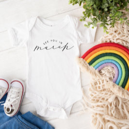 Body Para Bebé Ver En Marzo Invitación De Embarazo