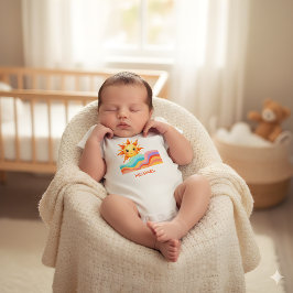Body Para Bebé Verano Brillante Feliz