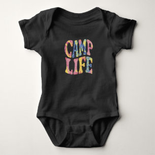 Body Para Bebé Verano de camping Chicas Campamento de vida Tie-Di