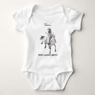 Body Para Bebé Verdaderos Cowboys Ride Saddle Bronc