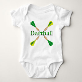 Body Para Bebé Verde y dardos de Dartball del oro