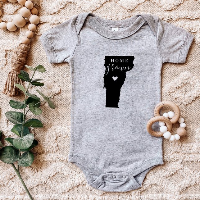 Body Para Bebé Vermont Home Grown State Tee (Subido por el creador)