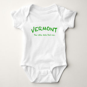 Body Para Bebé Vermont puede enredadera infantil, blanca