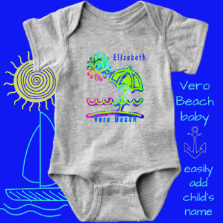 Body Para Bebé Vero Beach FL Cute paraguas con traje de bebé Sun