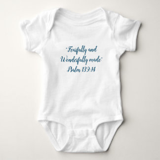 Body Para Bebé Verso de la Biblia Cristiana Baby Bodysuit