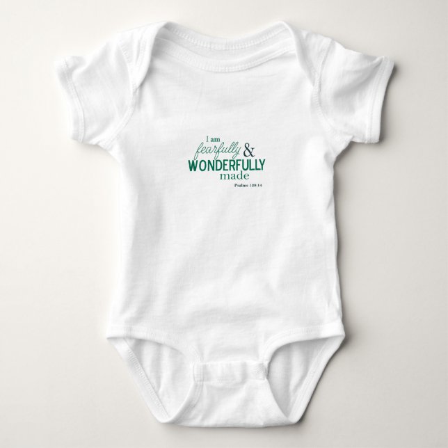 Body Para Bebé verso infantil blanco de la biblia de la camiseta (Anverso)