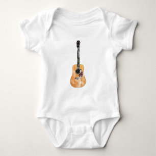 Body Para Bebé Vertical de la guitarra acústica apenada