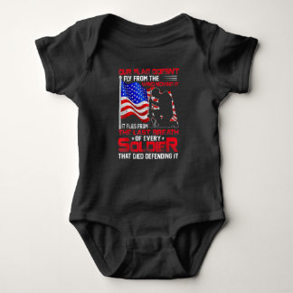 Body Para Bebé Veterano militar patriótico camiseta