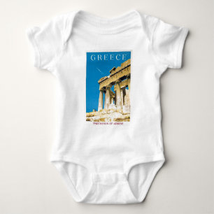 Body Para Bebé Viajes de época Atenas Grecia Templo del Partenón