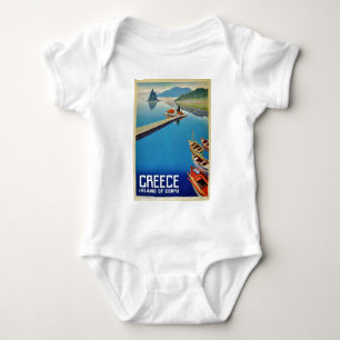 Body Para Bebé Viajes por la Grecia vintage - Isla de Corfú
