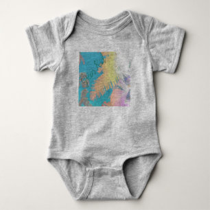 Body Para Bebé Vibes positivas de palmeras tropicales