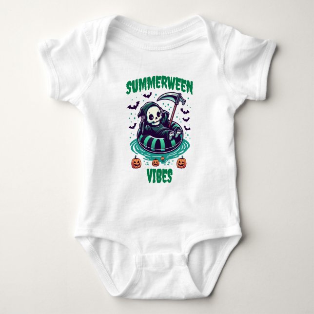 Body Para Bebé Vibraciones de Summerween – Segador Relajado (Anverso)