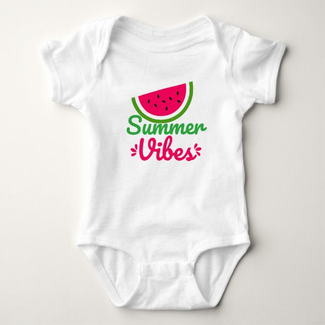 Body Para Bebé Vibraciones de Verano (Anverso)