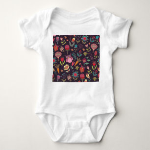 Body Para Bebé Vibrante Colección de Flores Grandes