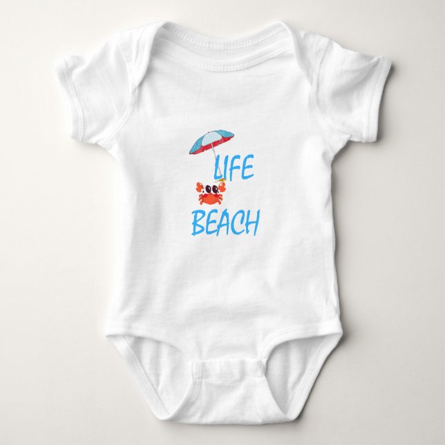 BODY PARA BEBÉ VIDA DE PLAYA (Anverso)