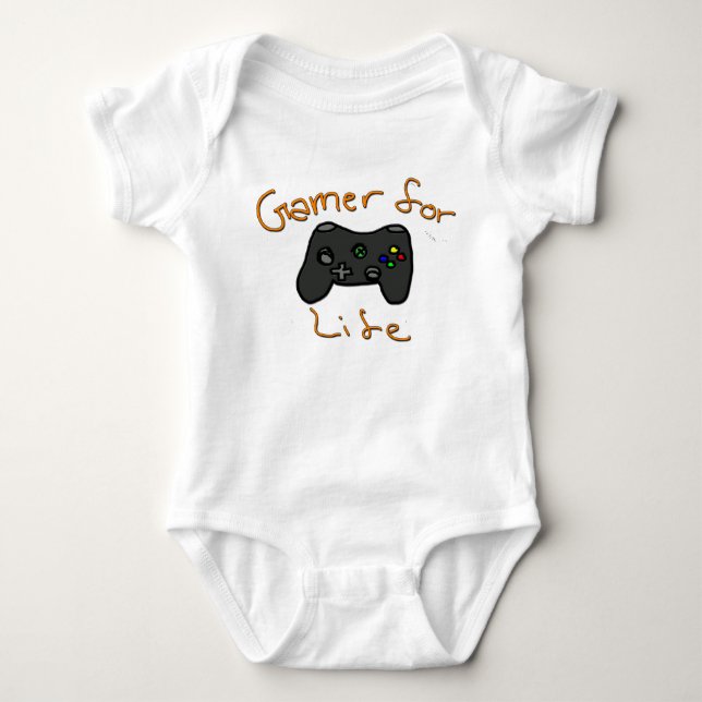 Body Para Bebé Videojugador para la vida (Anverso)