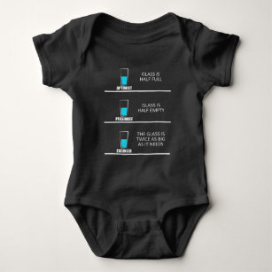 Body Para Bebé Vidrio del ingeniero semilleno: Chiste divertido