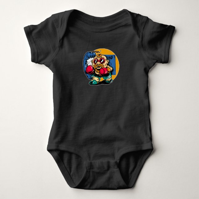Body Para Bebé Viejo Boxer (Anverso)