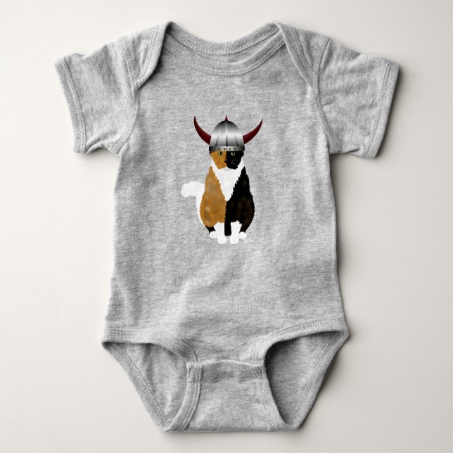 Body Para Bebé Viking Cat Baby Bodysuit (Anverso)