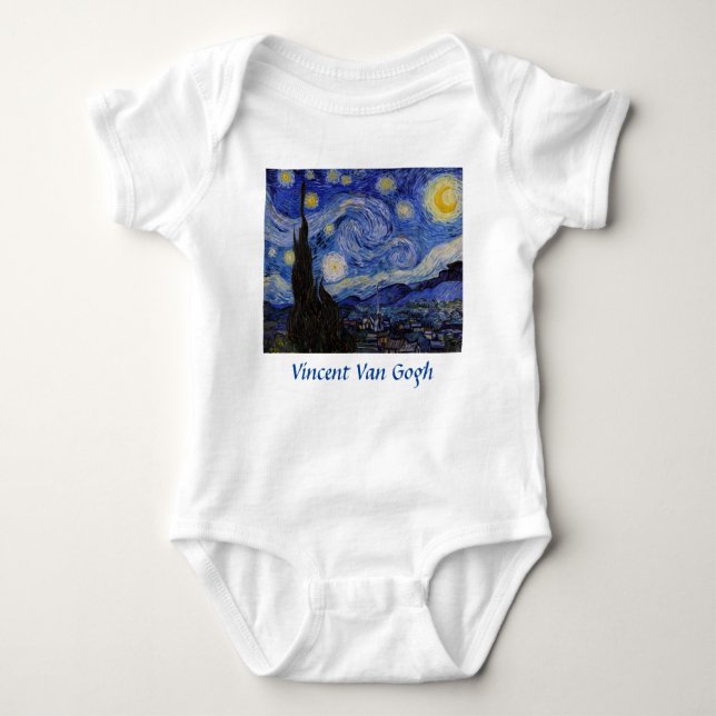 Body Para Bebé Vincent Van Gogh - La noche estrellada (Anverso)