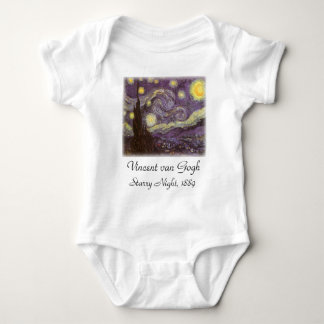 Body Para Bebé Vincent van Gogh - Noche Starry