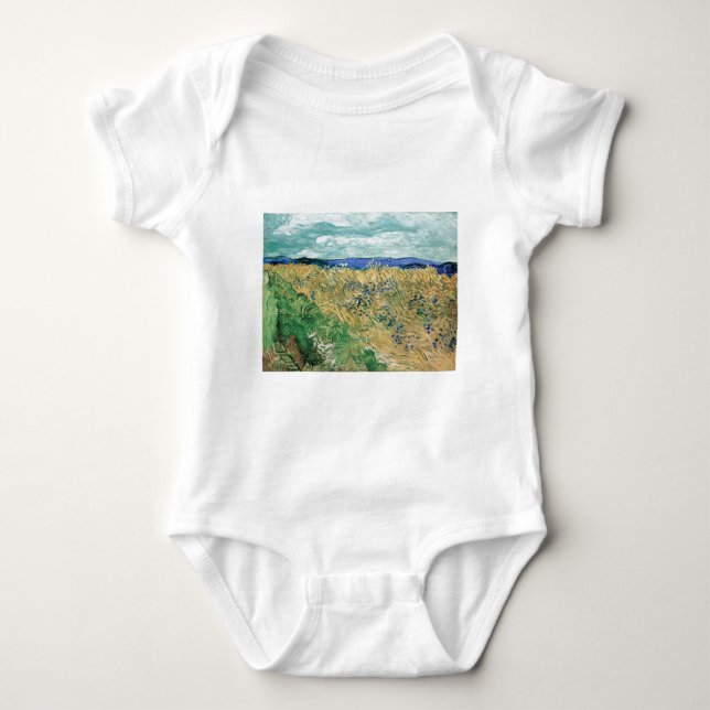 Body Para Bebé Vincent van Gogh Wheatfield con Cornflowers (Anverso)